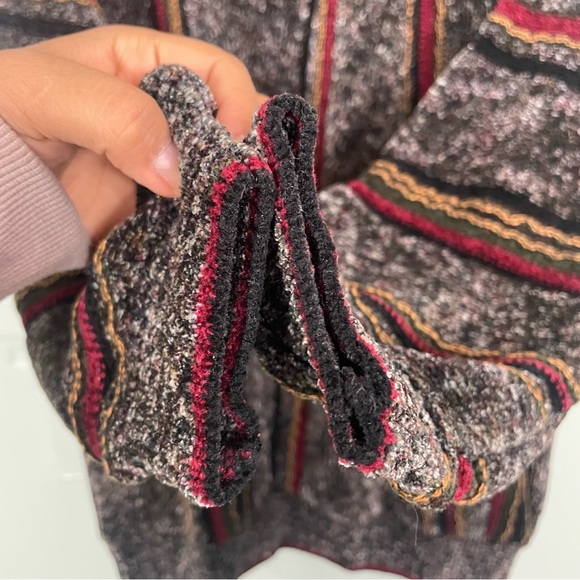 Tundra Canada 80’s Pullover Sweater Cosby Style Medium 3D Knit Striped VTG - Picture 6 of 10